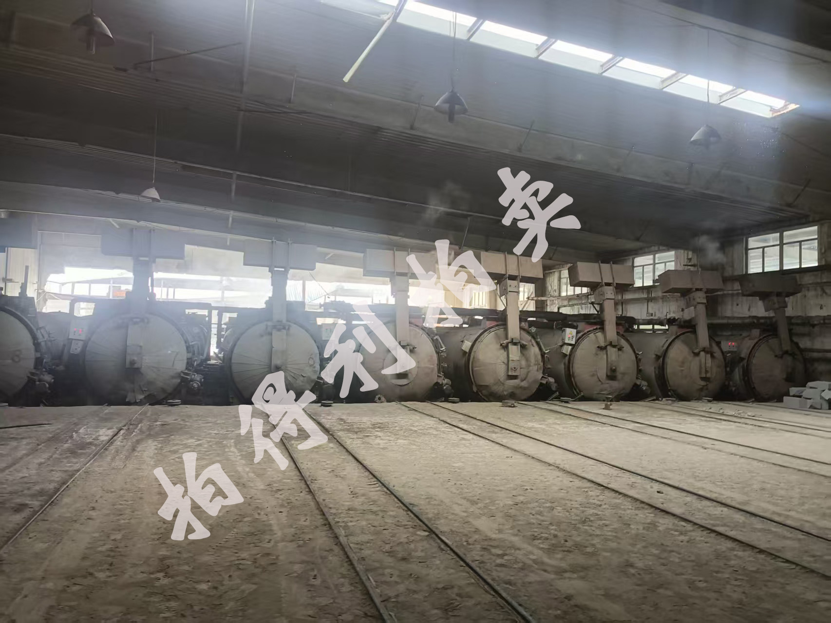 山东省某建材厂蒸压釜，加气砖生产线设备拆除